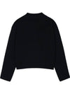 Small Heart Long Sleeve Polo Shirt Black - AMI - BALAAN 3