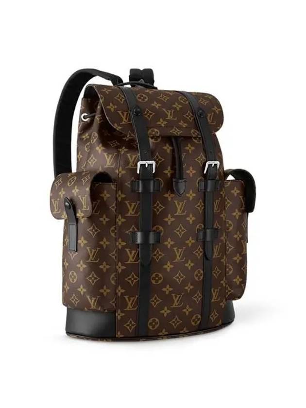 Christopher MM Monogram Macassar Canvas Backpack Brown - LOUIS VUITTON - BALAAN 4