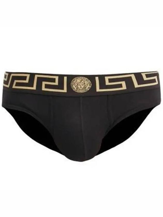 Underwear 1 pack Medusa banding cotton briefs black AU10027 A232741 - VERSACE - BALAAN 1