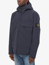 Men's Soft Shell Pure Insulation Technology Primaloft Hooded Jacket Navy - STONE ISLAND - BALAAN 3