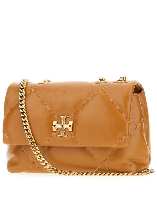 Kira Diamond Quilted Shoulder Bag Brown - TORY BURCH - BALAAN 3