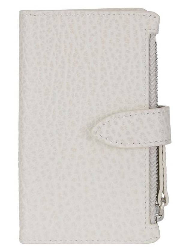 Iconic Stitch Leather Card Wallet Greige - MAISON MARGIELA - BALAAN 1