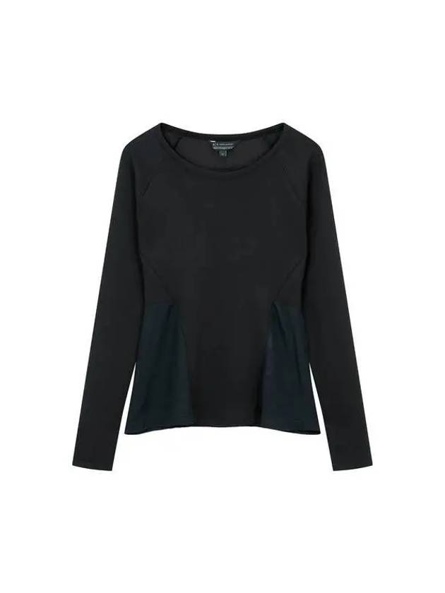 Women s Soft Peplum Raglan Top Black - ARMANI EXCHANGE - BALAAN 1