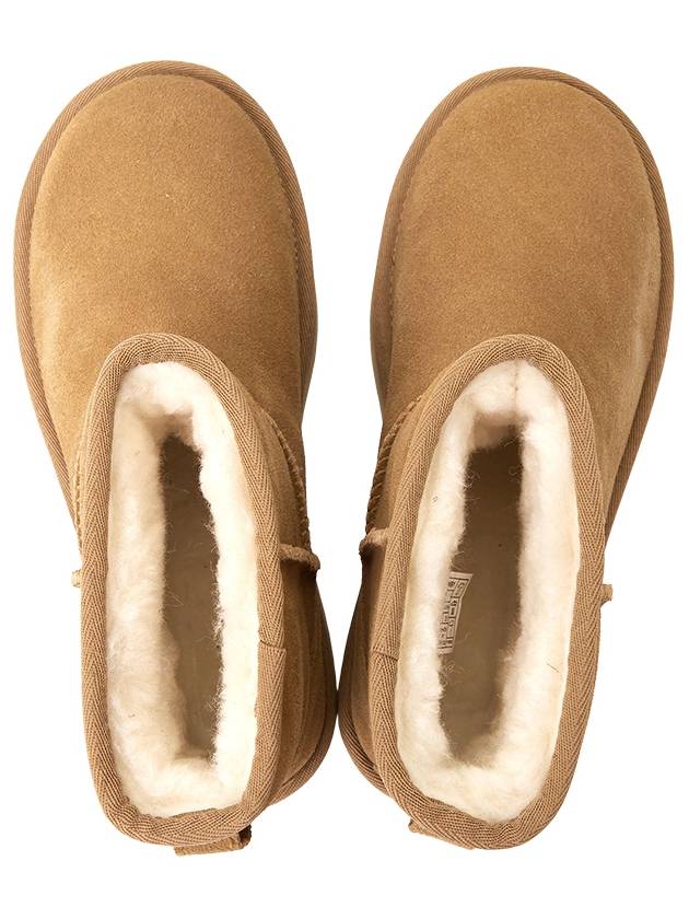 Classic Mini Platform Suede Winter Boots Chestnut - UGG - BALAAN 3