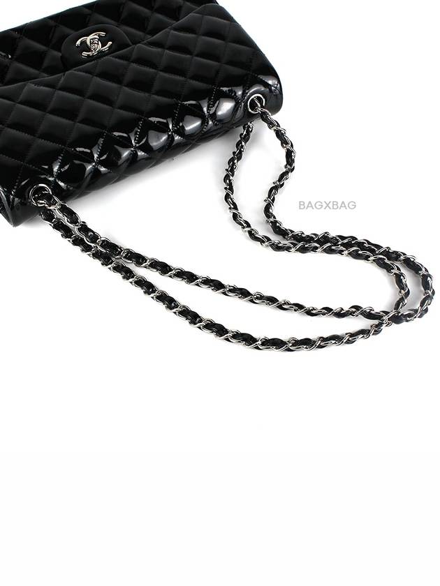 CH Classic Patent Jumbo Black Silver CH42BG042 - CHANEL - BALAAN 9