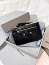 Le Cagole Lambskin Card Wallet Black - BALENCIAGA - BALAAN 10