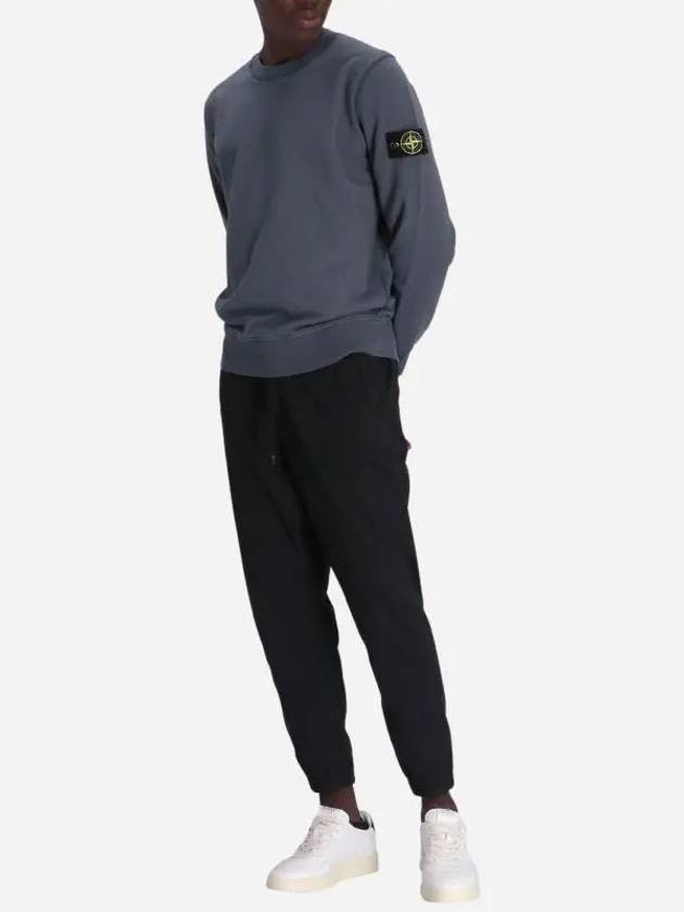 Compass Patch Crew Neck Sweatshirt Grey - STONE ISLAND - BALAAN 3