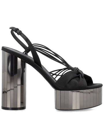 Salvatore Ferragamo Platform Sandal With Mirrored Heel - SALVATORE FERRAGAMO - BALAAN 1