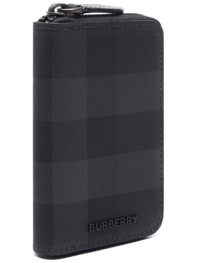 Check Zip Card Case Grey - BURBERRY - BALAAN 4