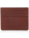 Embossed Logo Calfskin Half Wallet Brown - BRUNELLO CUCINELLI - BALAAN 4