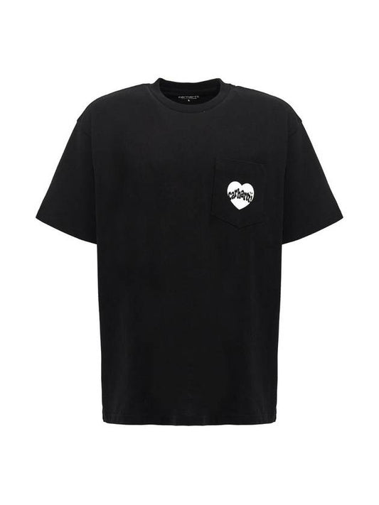 JF Carhartt WIP White Black Amour Pocket T shirt I0336750D2XX - CARHARTT WIP - BALAAN 1