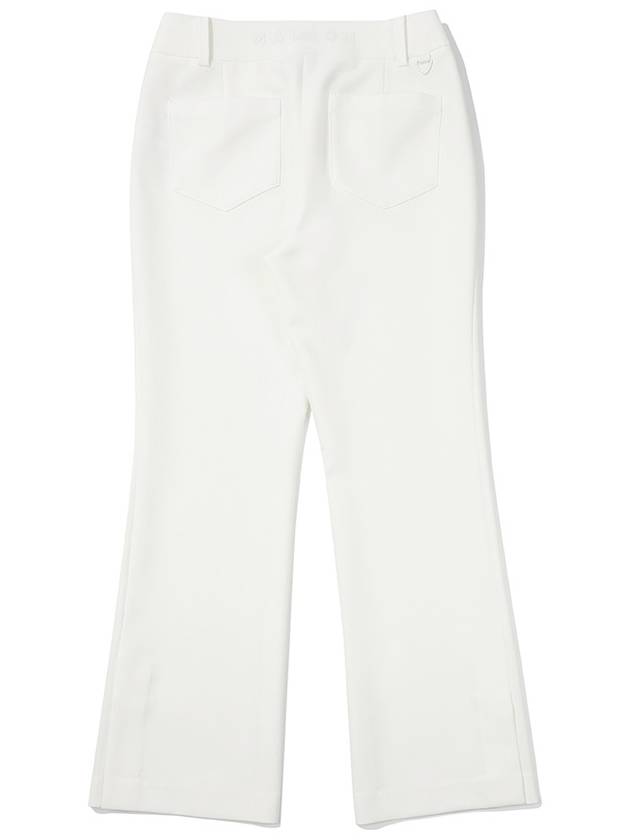 Slit point bootcut pants OFF WHITE WOMAN - MALBON GOLF - BALAAN 2