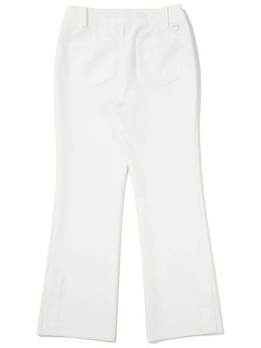 Slit point bootcut pants OFF WHITE WOMAN - MALBON GOLF - BALAAN 2