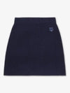 Fox Head Patch Skirt Navy - MAISON KITSUNE - BALAAN 2