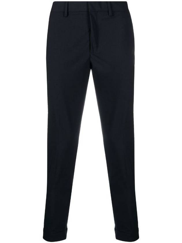 Back Zipper Cuffs Tapered Straight Pants Black - NEIL BARRETT - BALAAN 1