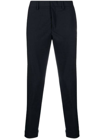 Back Zipper Cuffs Tapered Straight Pants Black - NEIL BARRETT - BALAAN 1