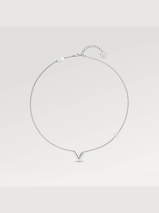 Essential V Supple Necklace Silver - LOUIS VUITTON - BALAAN 2