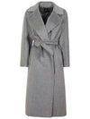 TEMPERA Belted Wool Coat Gray 2425016102 005 - MAX MARA - BALAAN 1