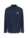 ORB Logo Polo Shirt Navy - VIVIENNE WESTWOOD - BALAAN 2