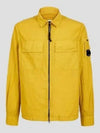 Chrome R Lens Wappen Overshirt Zip-Up Jacket Yellow - CP COMPANY - BALAAN 2