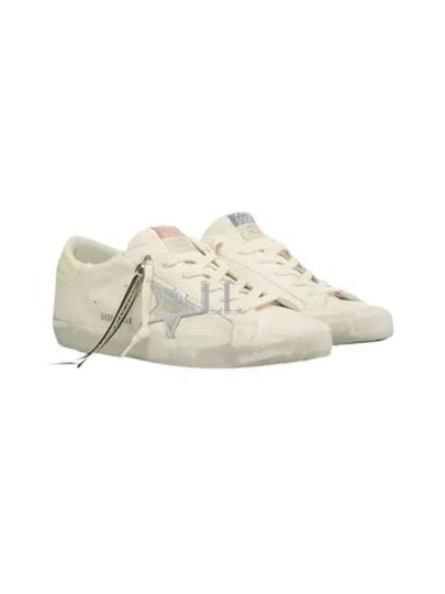 Superstar Canvas Low Top Sneakers Silver White - GOLDEN GOOSE - BALAAN 2