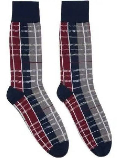 Hunting Tartan Check Jacquard Mid Calf Socks MAS190A Y3012 998 - THOM BROWNE - BALAAN 2