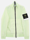 Garment Dyed Crinkle Reps Nylon Zip-up Jacket Lime - STONE ISLAND - BALAAN 2