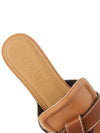 Gate Flat Leather Mule Brown - LOEWE - BALAAN.