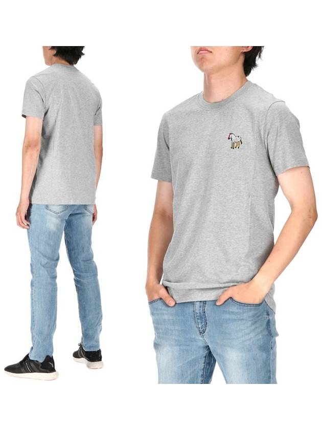 Zebra Logo Short Sleeve T-Shirt Grey - PAUL SMITH - BALAAN 1