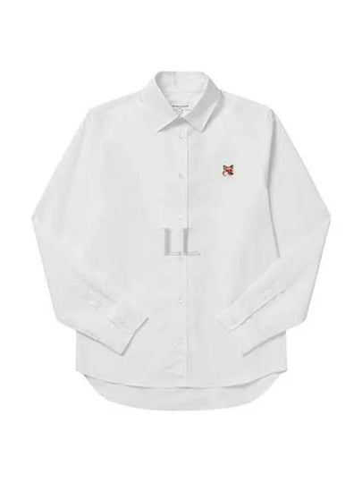 Fox Head Long Sleeve Shirt White - MAISON KITSUNE - BALAAN 2