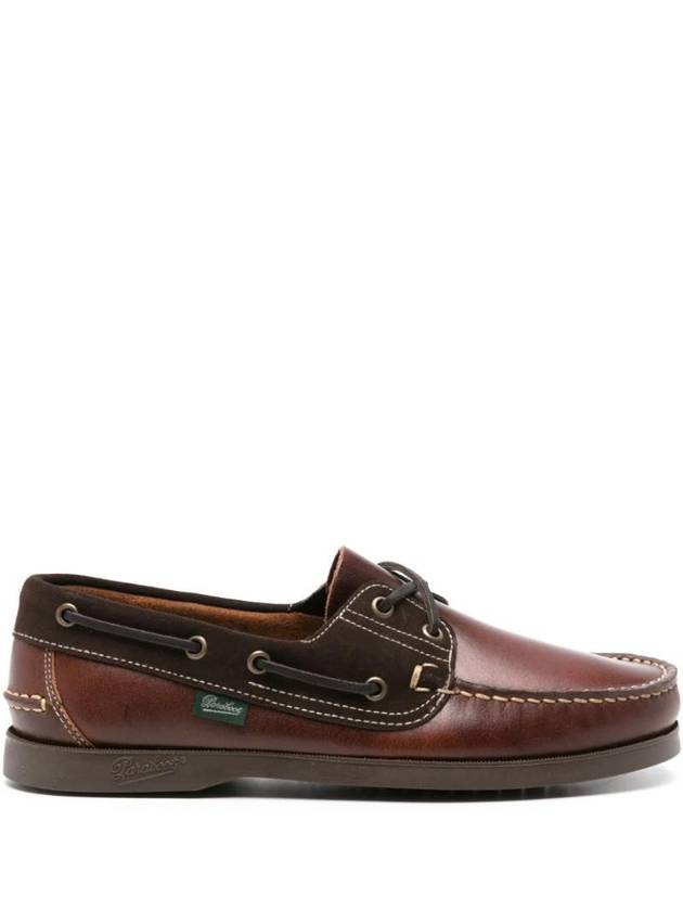 Bath Suede Boat Shoes Brown - PARABOOT - BALAAN 1