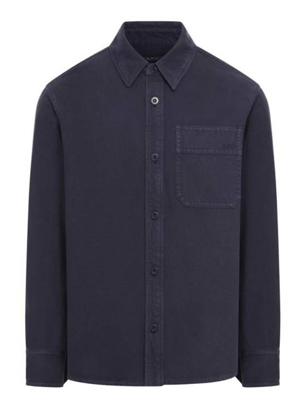 Basile Brodee Long Sleeve Shirt Navy - A.P.C. - BALAAN 1