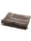 Monogram Wool Cashmere Scarf Beige - TOTEME - BALAAN 3