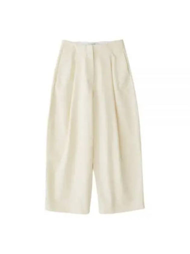 24 DORDONI SNW PEACHED COTTON TWILL CREAM 145 PANTS - STUDIO NICHOLSON - BALAAN 1