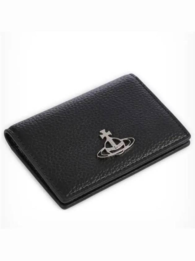 ORB Logo Half Wallet Black - VIVIENNE WESTWOOD - BALAAN 4