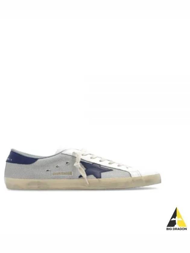 Blue Superstar Low Top Sneakers Light Silver - GOLDEN GOOSE - BALAAN 2