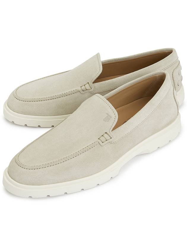 Suede Loafers Light Grey - TOD'S - BALAAN 2