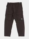 50 Fili Stretch Cargo Straight Pants Black - CP COMPANY - BALAAN 4