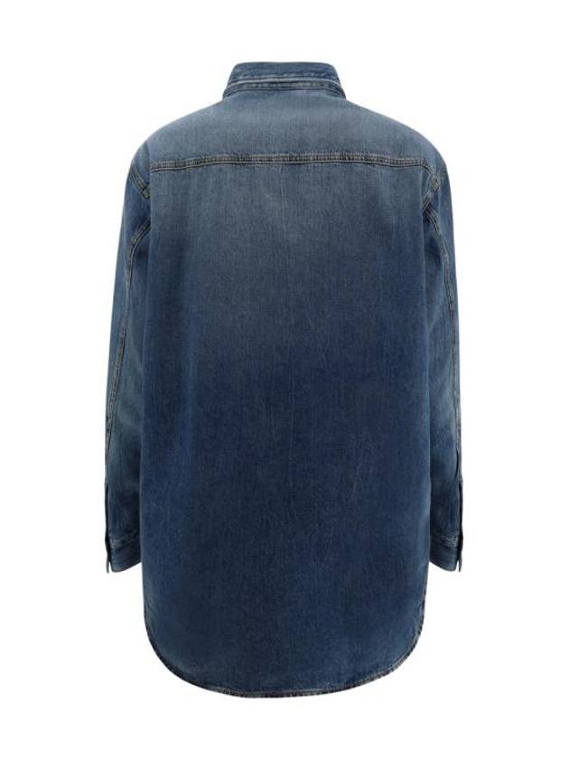 Washed Organic Denim Shirt Blue - GUCCI - BALAAN 3