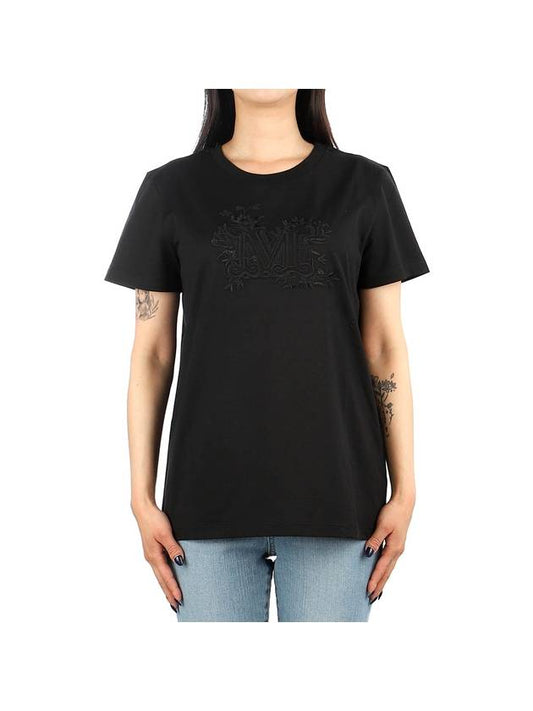 Women's Sacha Short Sleeve T-Shirt Black - MAX MARA - BALAAN 2
