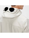 Men's Shell R Goggles Hooded Jacket Beige - CP COMPANY - BALAAN 8