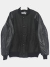 Logo Patch Bomber Jacket Dark Grey Melange - ACNE STUDIOS - BALAAN 3