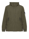 Logo Wappen Patch Hooded Jacket Green - STONE ISLAND - BALAAN 1