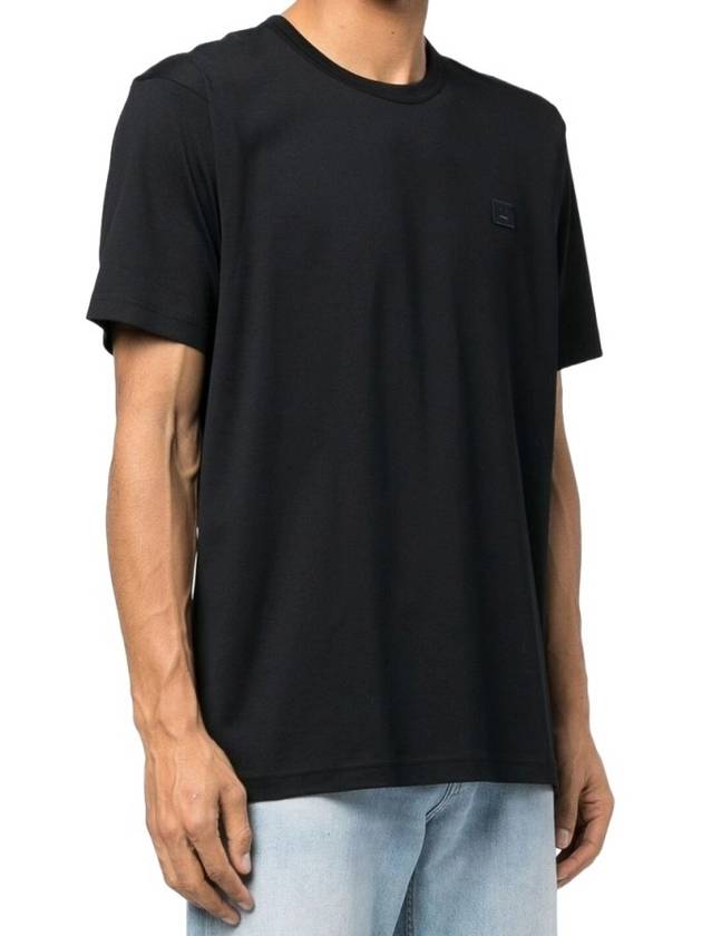 Face Logo Crew Neck Short Sleeve T-Shirt Black - ACNE STUDIOS - BALAAN 5