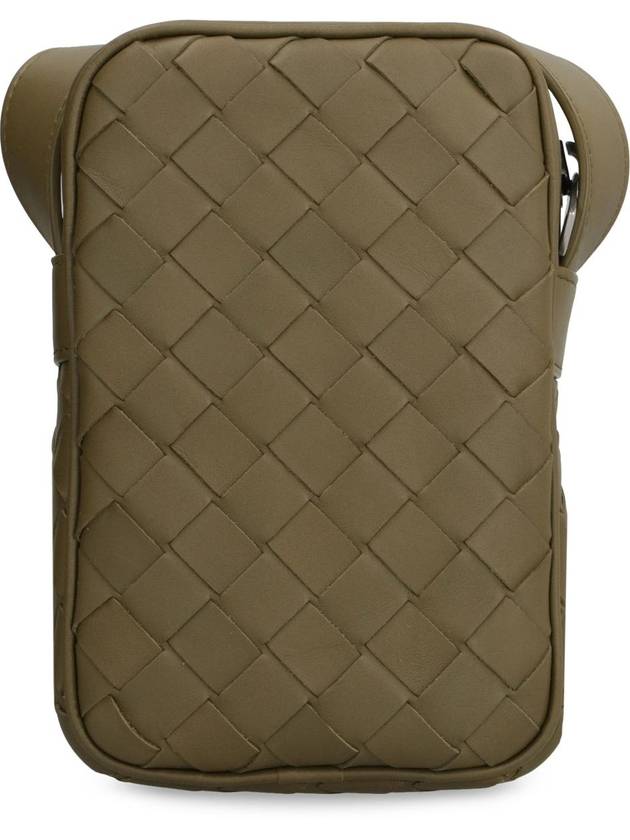 Intrecciato Rectangle Mini Cross Bag Mud - BOTTEGA VENETA - BALAAN 5