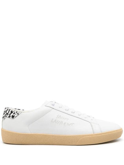 Men's Court Classic Low Top Sneakers White - SAINT LAURENT - BALAAN 2