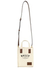 Crystallia Fabric Tote Bag Natural - BALLY - BALAAN 8