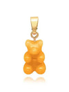 Nostalgia Bear Classic NYC Taxi Yellow Gold Pendant Charm - CRYSTAL HAZE - BALAAN 1