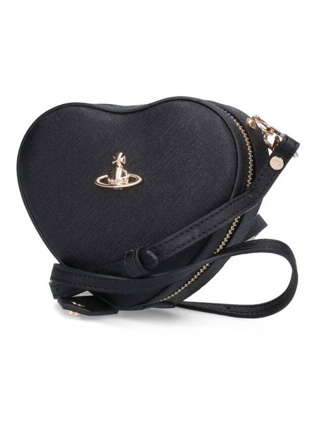 ORB Logo Heart Cross Bag Black - VIVIENNE WESTWOOD - BALAAN 2