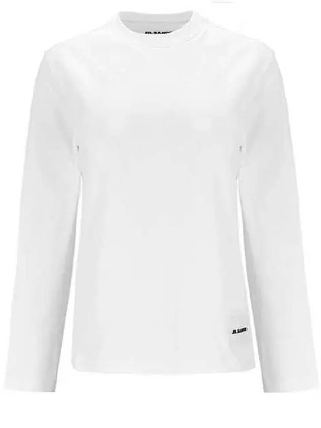 Women's Organic Cotton Long Sleeve T Shirt 3 Pack White - JIL SANDER - BALAAN 2